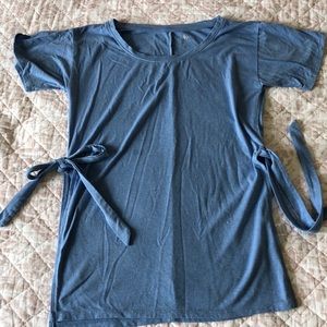 Light blue. Tunic top